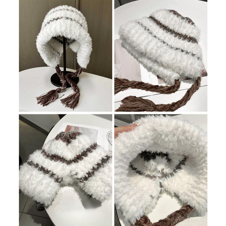 暖かいニット帽ファーキャップもこもこ帽子 | Miniministore | 詳細画像13 