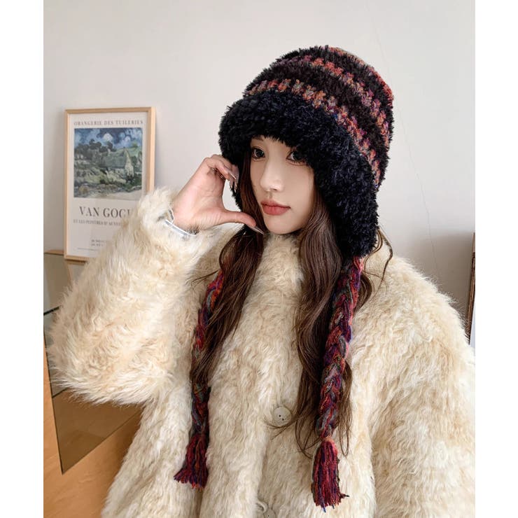 暖かいニット帽ファーキャップもこもこ帽子 | Miniministore | 詳細画像4 