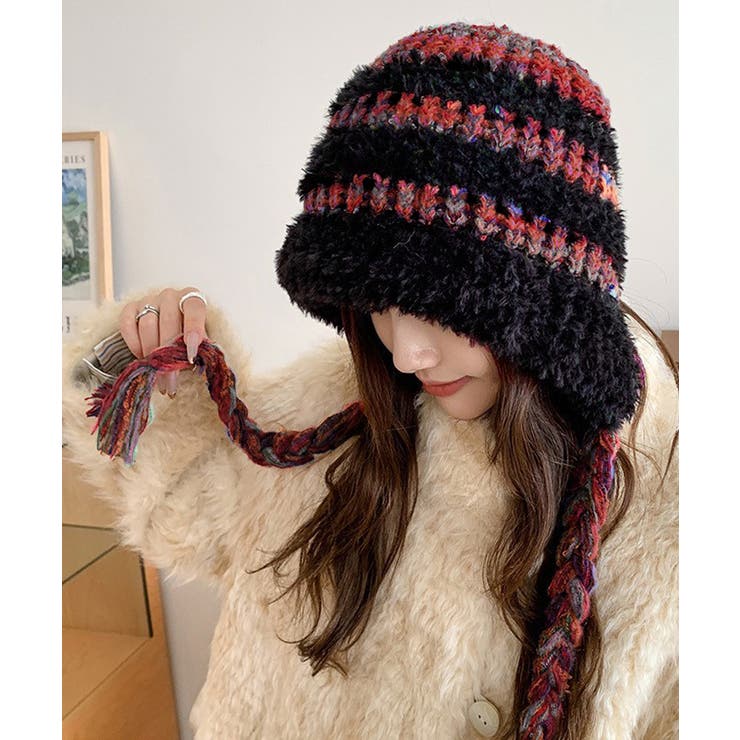 暖かいニット帽ファーキャップもこもこ帽子 | Miniministore | 詳細画像5 