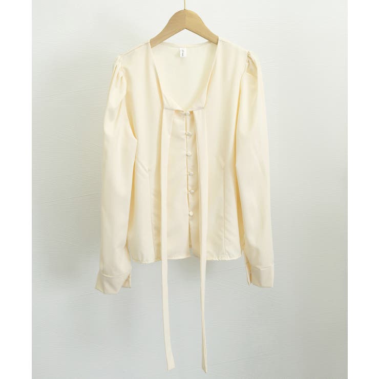 韓国風ボウタイブラウスレディースきれいめ | Miniministore | 詳細画像13 
