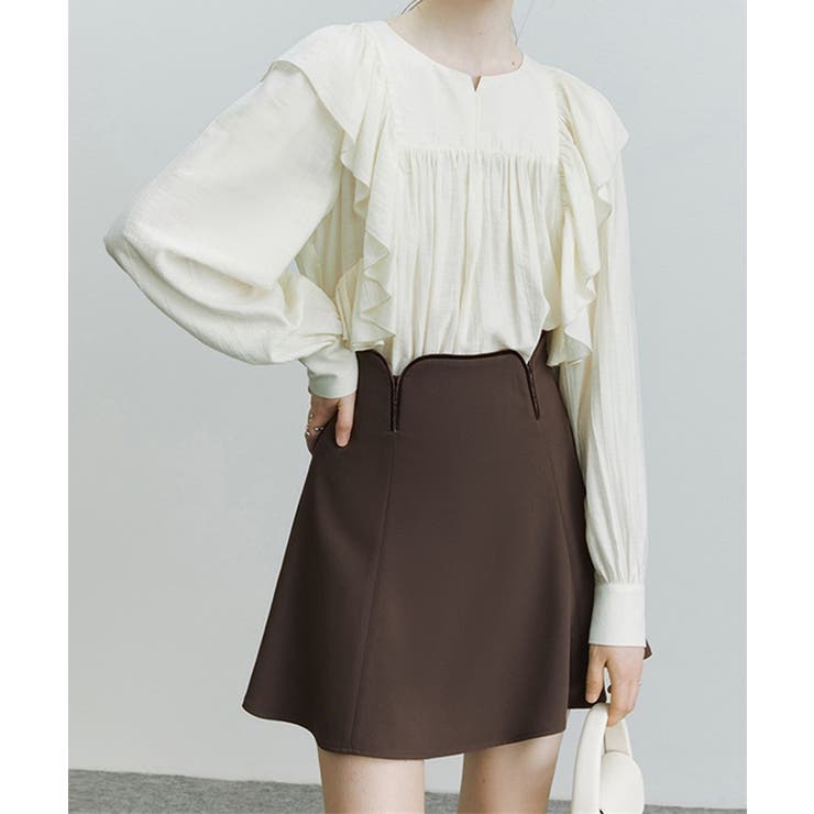 ラッフルブラウス韓国風 レディース 長袖 | Miniministore | 詳細画像2 