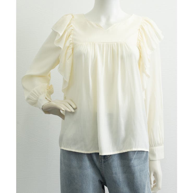 ラッフルブラウス韓国風 レディース 長袖 | Miniministore | 詳細画像5 