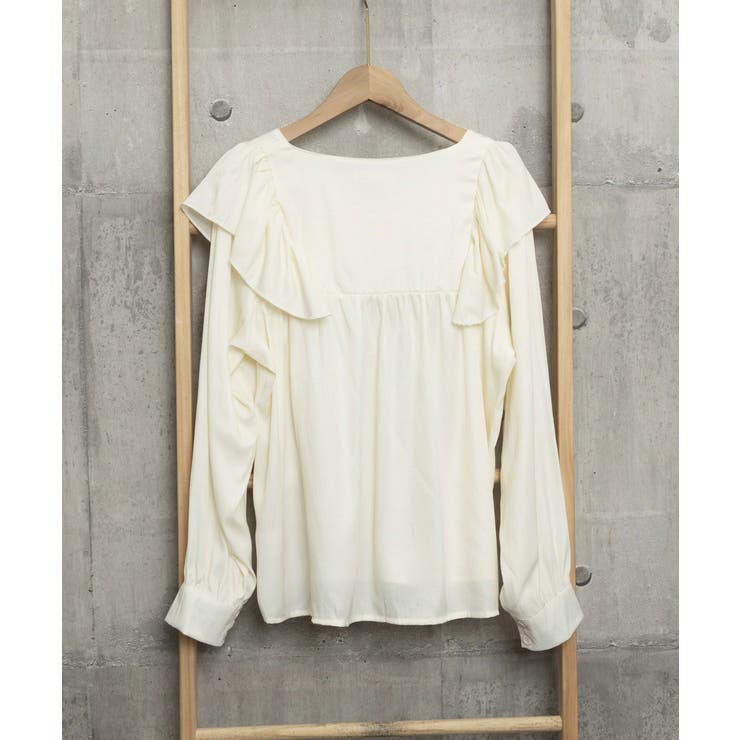 ラッフルブラウス韓国風 レディース 長袖 | Miniministore | 詳細画像9 