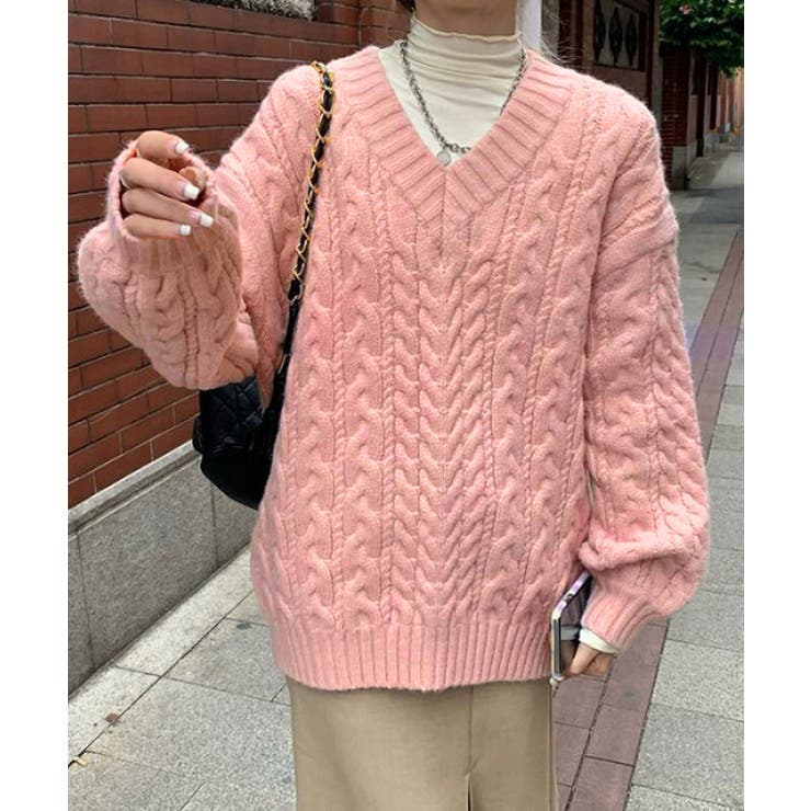 ケーブル編み ニットトップス レディース | Miniministore | 詳細画像6 