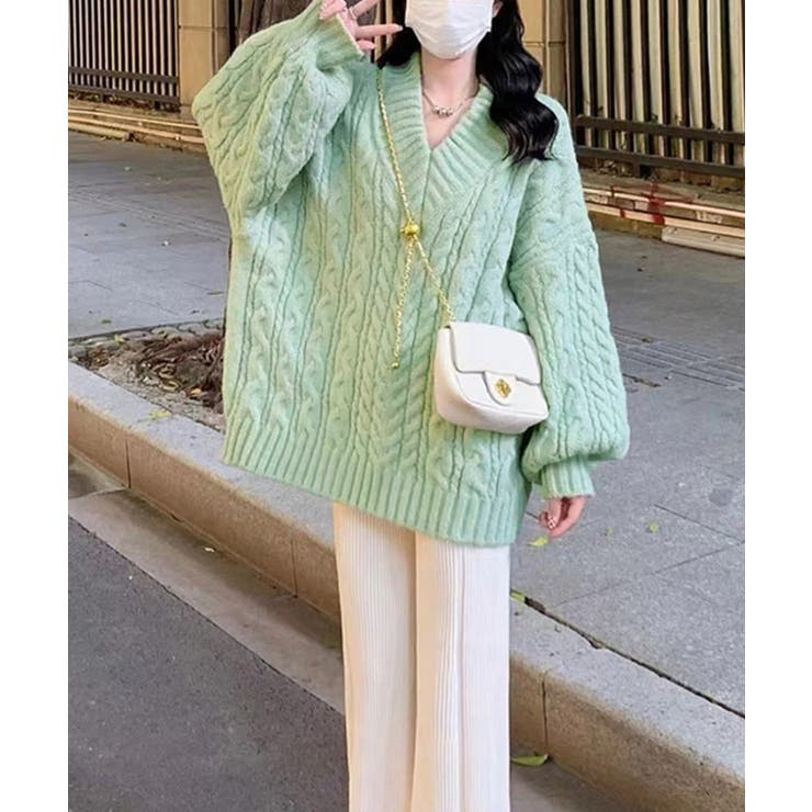 ケーブル編み ニットトップス レディース | Miniministore | 詳細画像9 