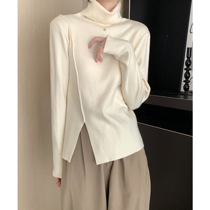 タートルネックニットトップス レディース | Miniministore | 詳細画像2 