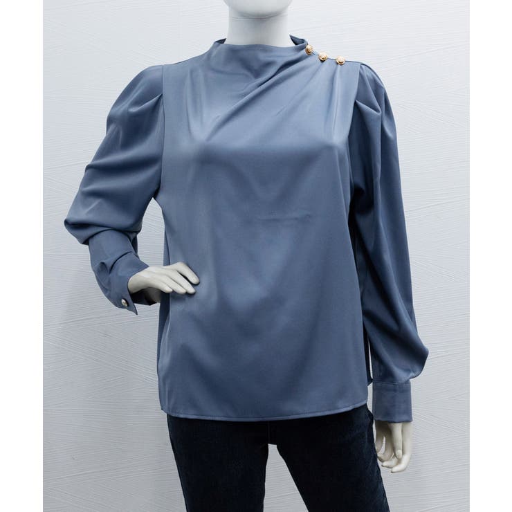 ドレープブラウス 韓国風ブラウスきれいめ | Miniministore | 詳細画像10 