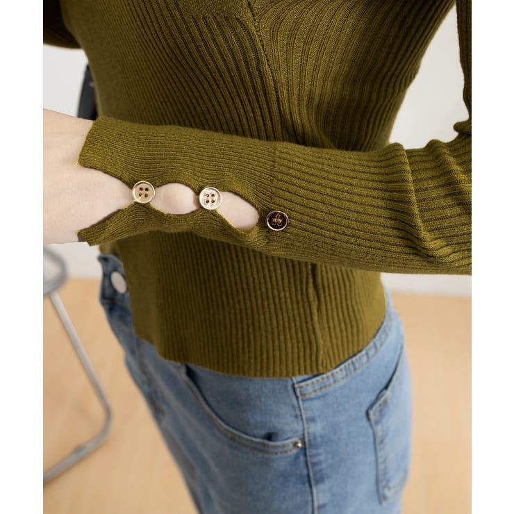 カシュクールニットトップス韓国風セーター | Miniministore | 詳細画像10 