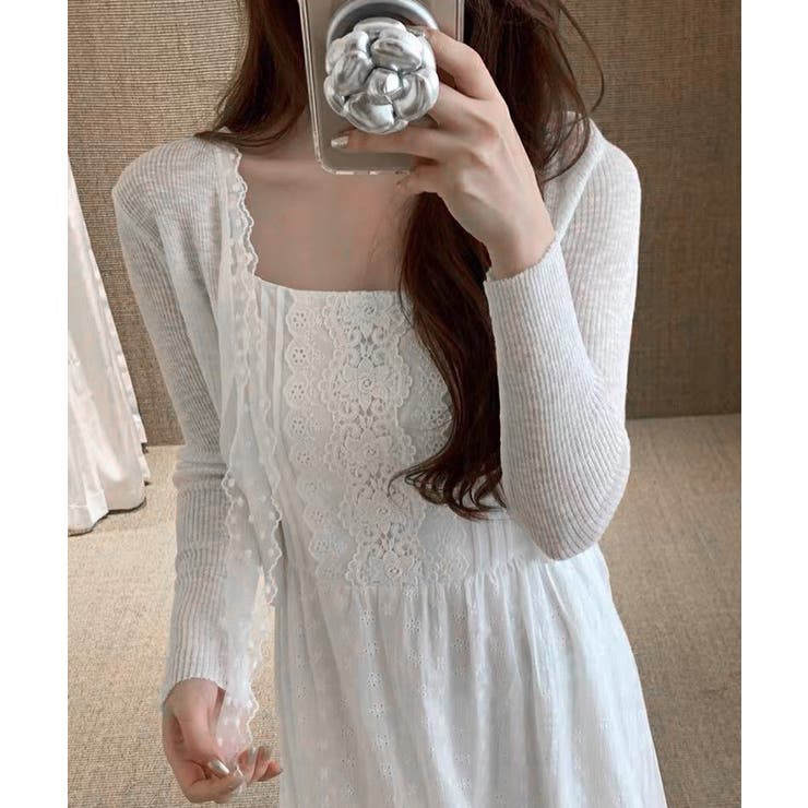 サマーニットカーディガン レースボウタイ | Miniministore | 詳細画像6 