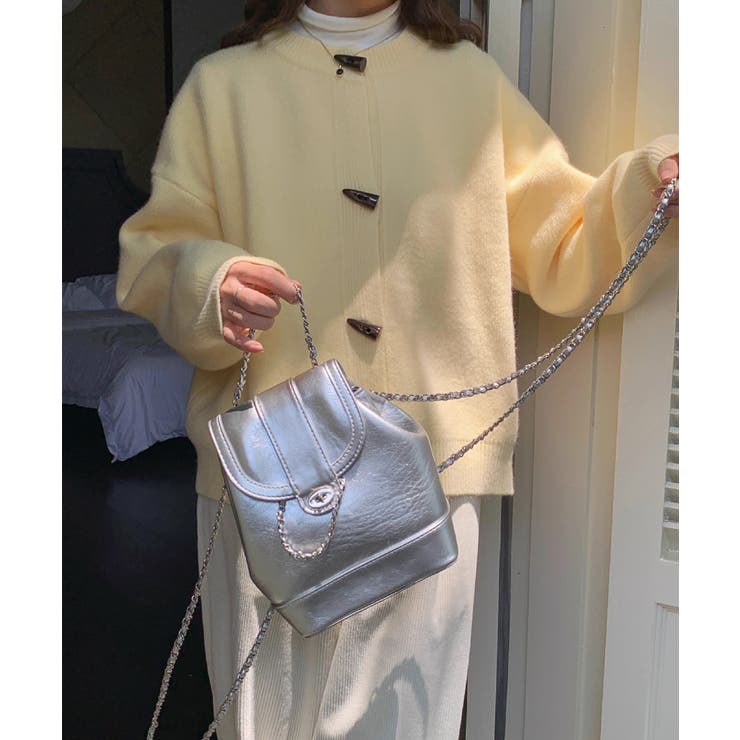 韓国風トグルボタンニットカーディガン秋冬 | Miniministore | 詳細画像8 