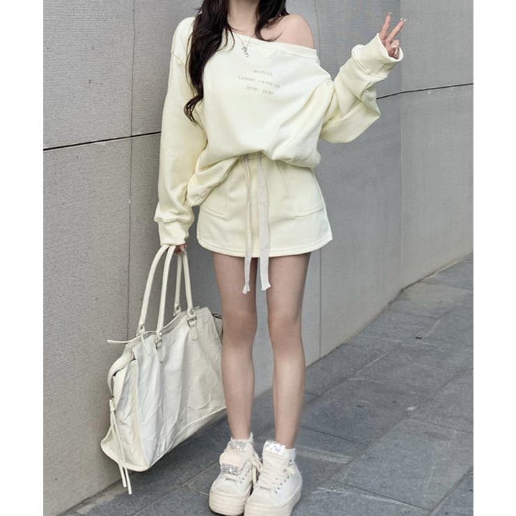 英字ロゴスウェットセットアップ大人可愛い | Miniministore | 詳細画像5 