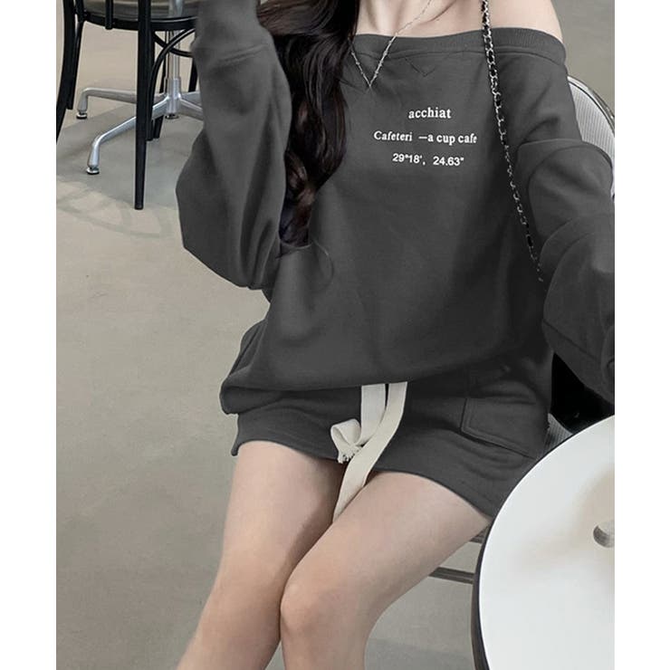 英字ロゴスウェットセットアップ大人可愛い | Miniministore | 詳細画像8 