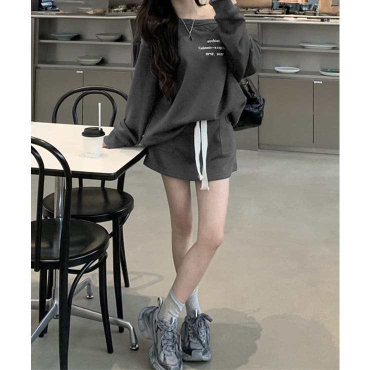 英字ロゴスウェットセットアップ大人可愛い | Miniministore | 詳細画像9 