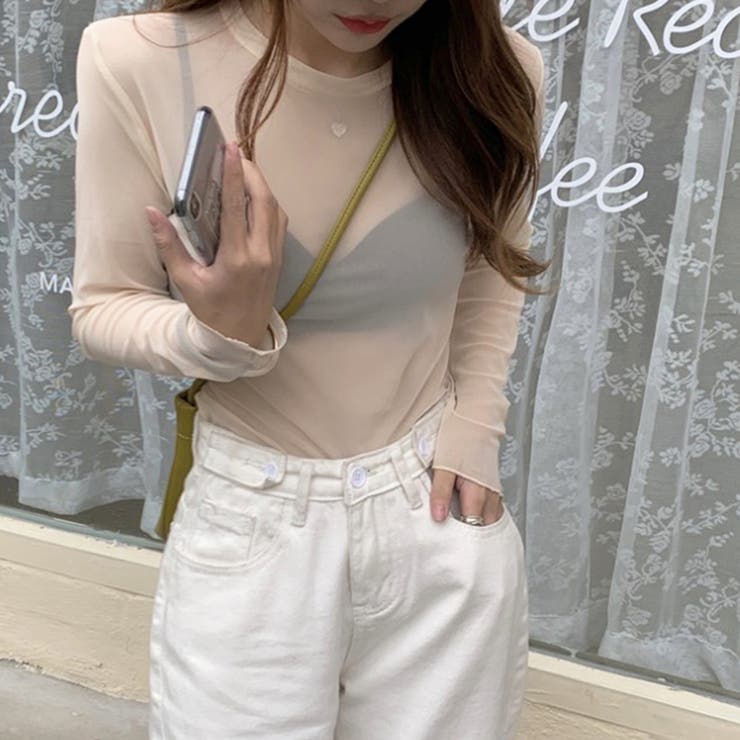 オフベージュ | 大人気 トップス レディース 長袖 | Miniministore
