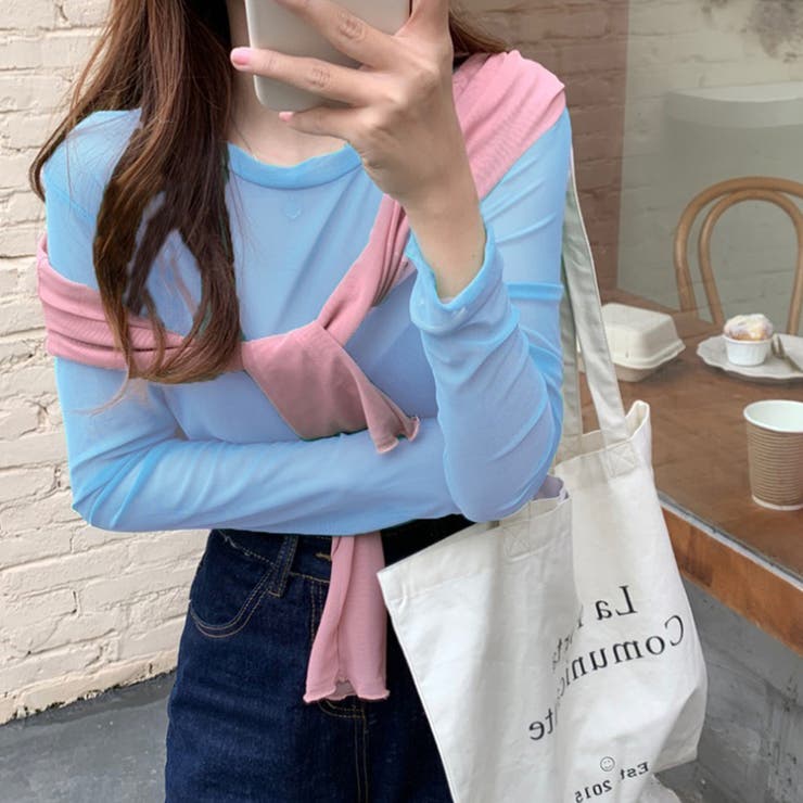 スカイブルー | 大人気 トップス レディース 長袖 | Miniministore
