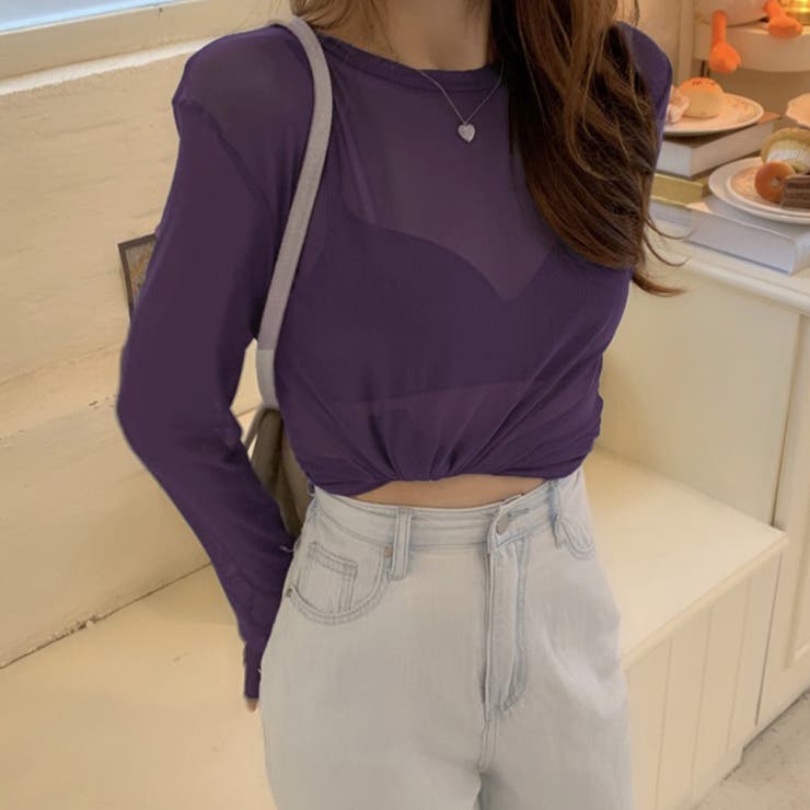 パープル | 大人気 トップス レディース 長袖 | Miniministore