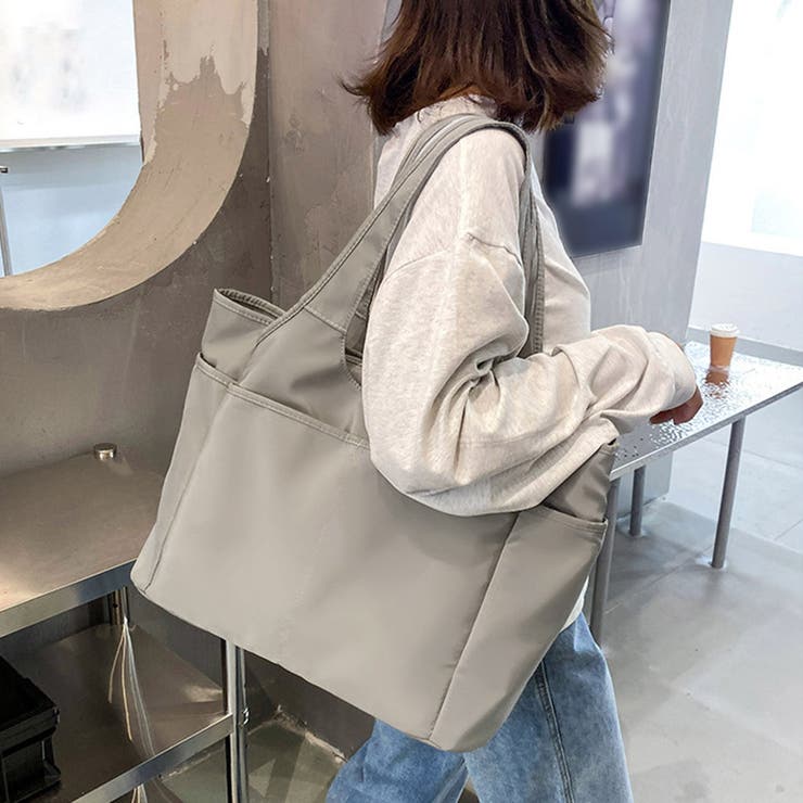 グレー | ナイロントートバッグ レディース 大容量 | Miniministore