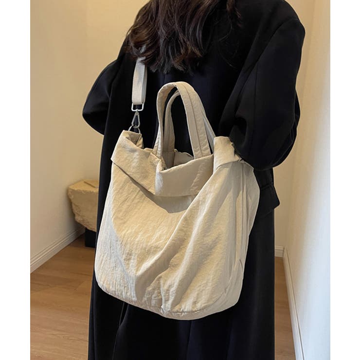 ベージュ | 2WAY ソフトトート ショルダーバッグ | Miniministore
