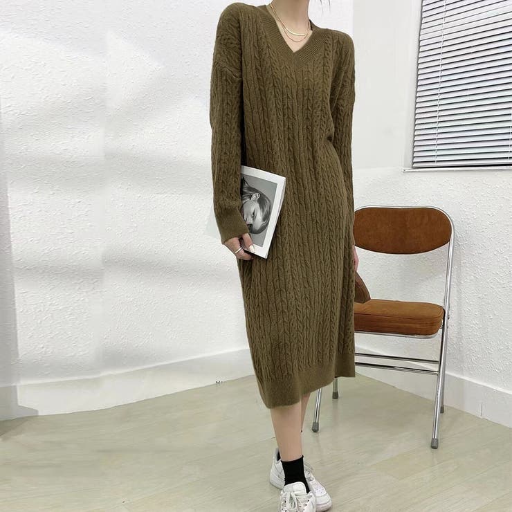 ニットワンピース 長袖 レディース 秋冬[品番：II000008074]｜Miniministore（ミニミニストア）のレディース ファッション通販｜SHOPLIST（ショップリスト）