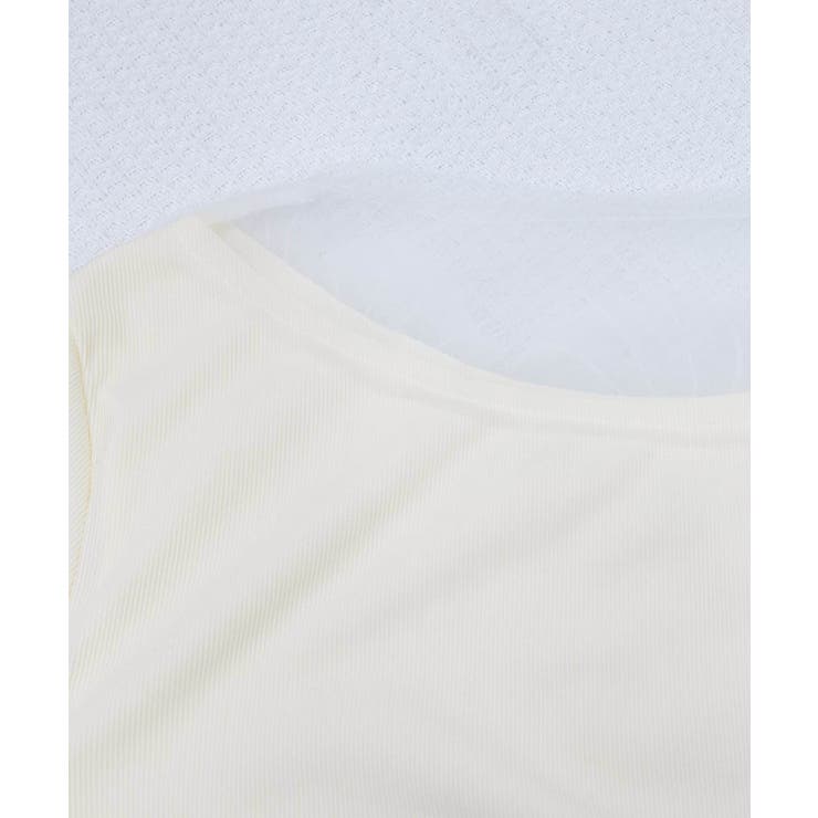 花柄装飾 長袖 リブトップス 韓国風 | Miniministore | 詳細画像17 