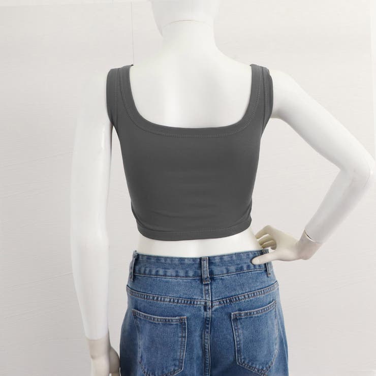 タンクトップ ショート丈無地  カップ付き[品番：II000010789]｜Miniministore（ミニミニストア）のレディースファッション通販｜SHOPLIST（ショップリスト）