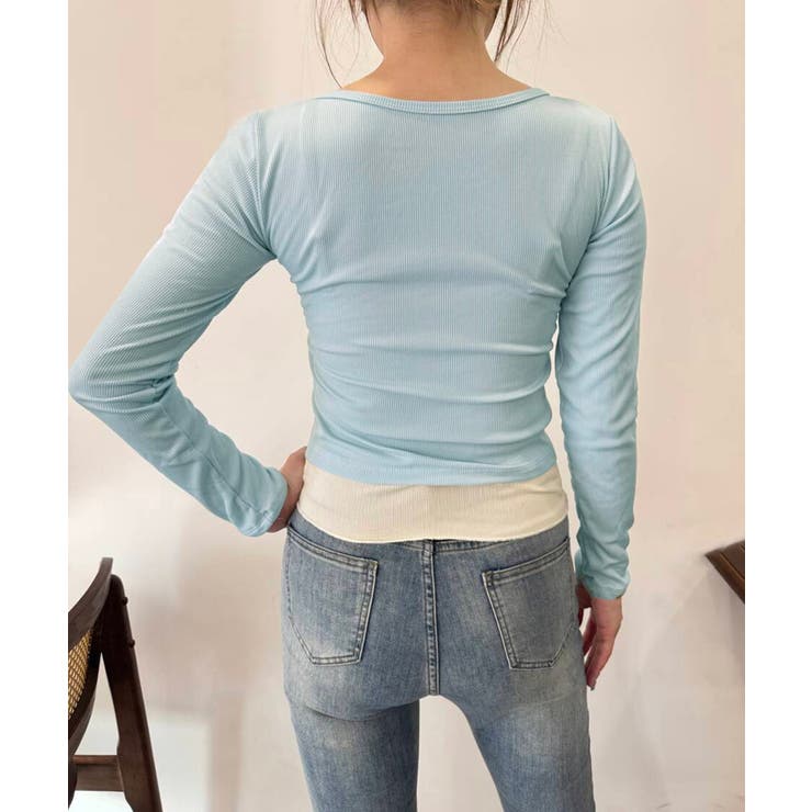 フェイクレイヤードカップ付きカットソー | Miniministore | 詳細画像11 