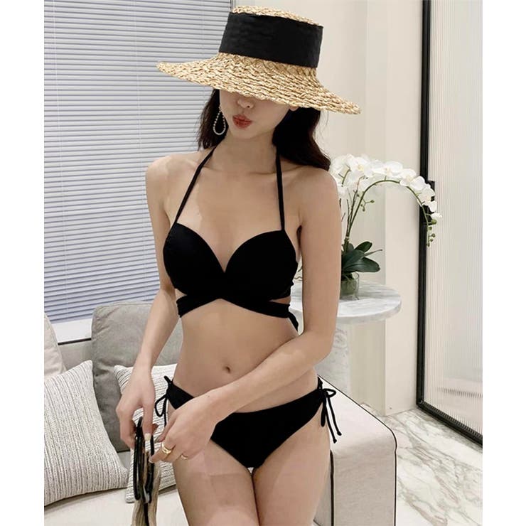 RESELVESバックリボンビキニ レースレディース Lace Ladies ハイネックバックリボンビキニ