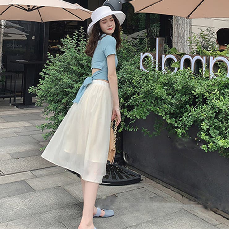 2点セットアップ Tシャツ スカート[品番：II000010606]｜Miniministore