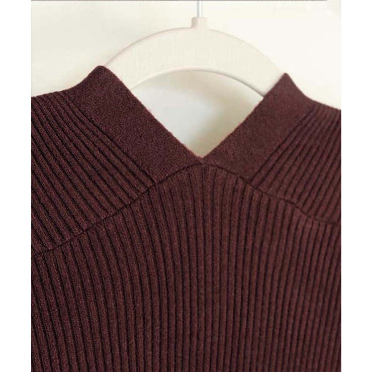 Vネック ボタンリブニット トップス | Miniministore | 詳細画像15 