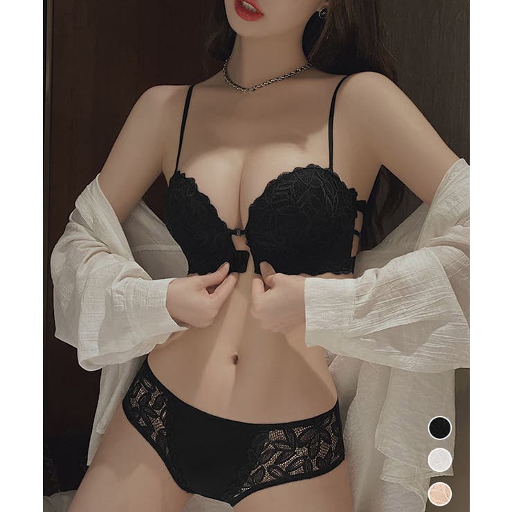 フロントホック ブラジャーショーツセット | Miniministore | 詳細画像1 