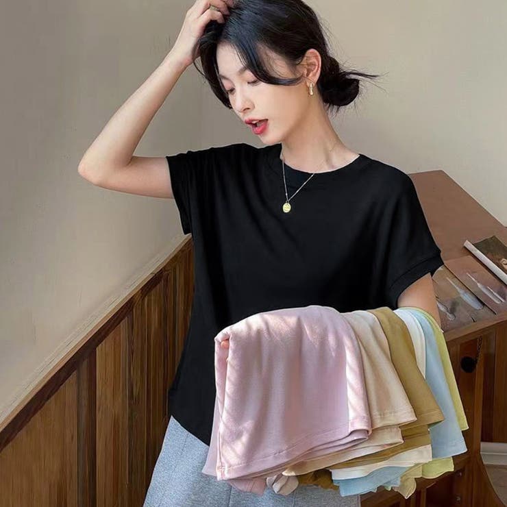 フレンチスリーブ 半袖 Tシャツ 韓国風 | Miniministore | 詳細画像7 