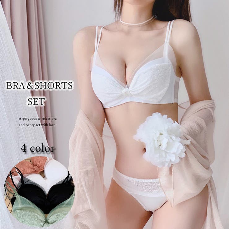 ブラジャーショーツセット レディース ノンワイヤー | Miniministore | 詳細画像1 