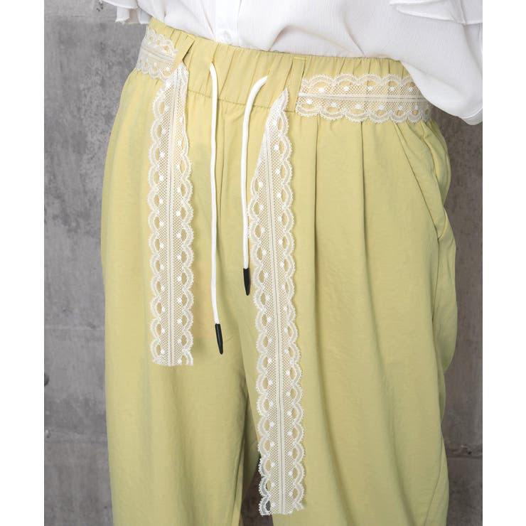 レースワイドイージーパンツ韓国風ボトムス | Miniministore | 詳細画像12 