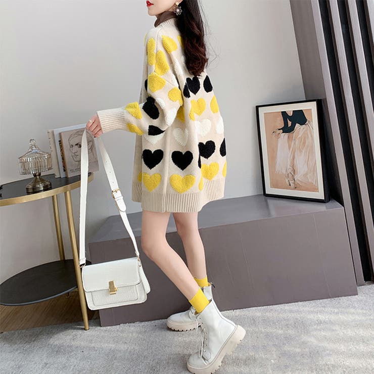 配色 ニットカーディガン レディース | Miniministore | 詳細画像10 