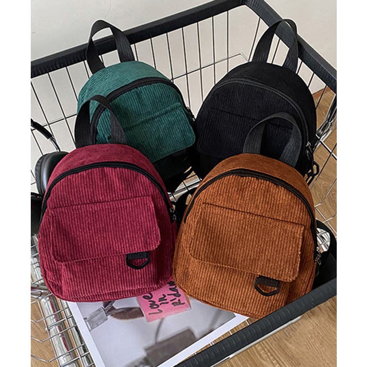 コーデュロイ リュックバッグ 軽量 | Miniministore | 詳細画像1 
