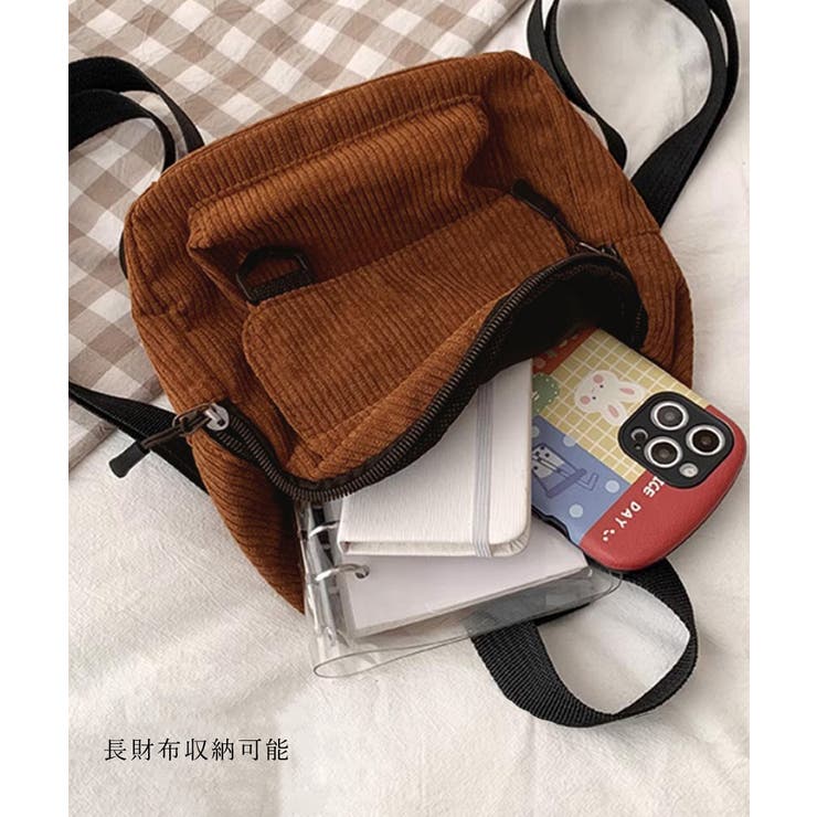 コーデュロイ リュックバッグ 軽量 | Miniministore | 詳細画像4 