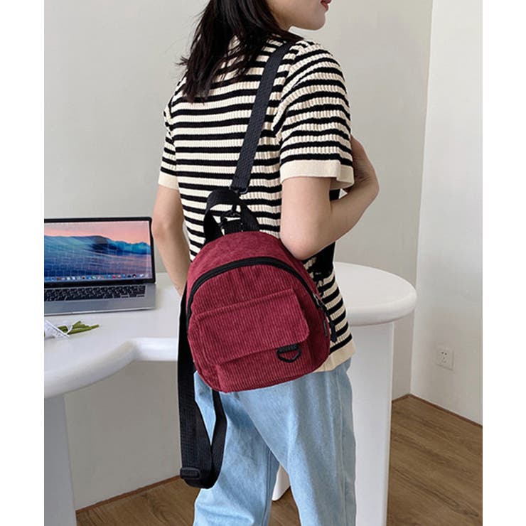 コーデュロイ リュックバッグ 軽量 | Miniministore | 詳細画像9 