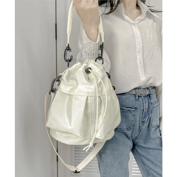 ショルダーバッグ 巾着デザイン バケツ型 | Miniministore | 詳細画像3 