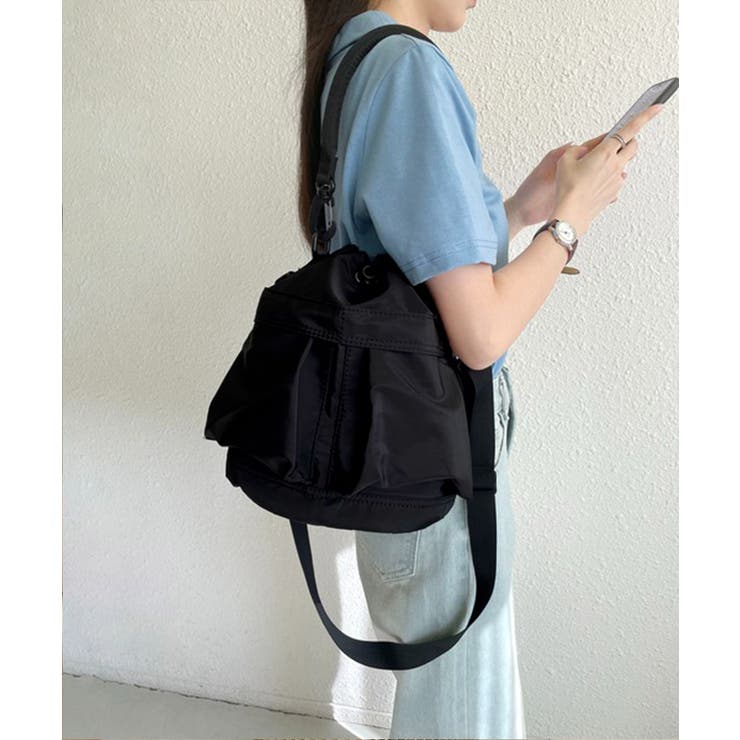 ショルダーバッグ 巾着デザイン バケツ型 | Miniministore | 詳細画像9 