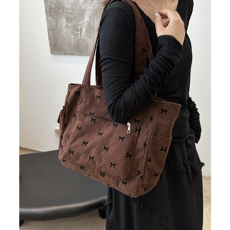 コーデュロイ マルチポケットトートバッグ | Miniministore | 詳細画像3 