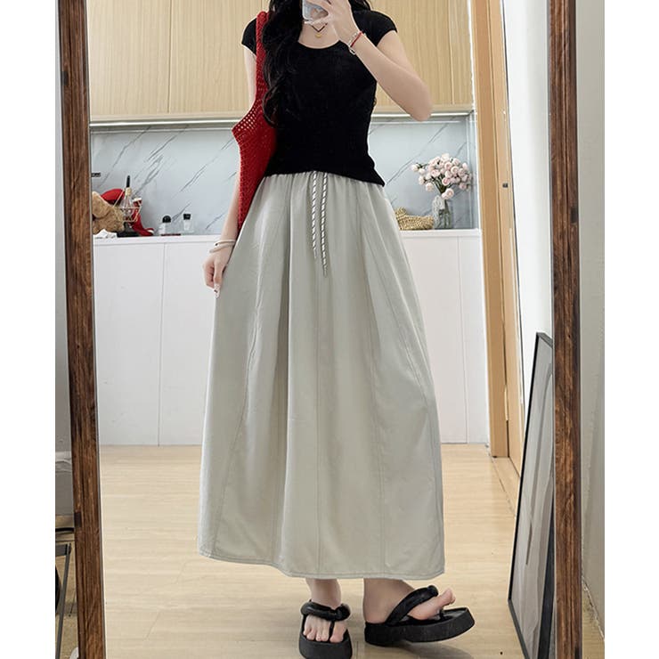 ロング丈 フレアスカート ウエストゴム | Miniministore | 詳細画像10 