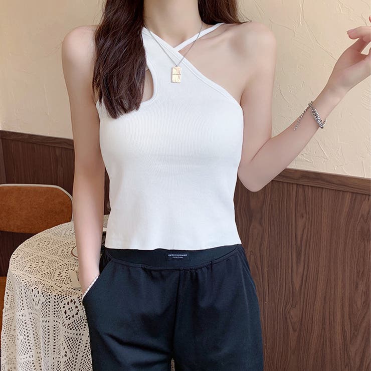 アシンメトリーキャミタンク 重ね着 | Miniministore | 詳細画像5 