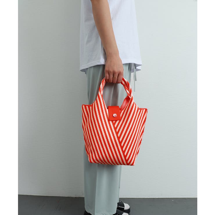 ストライプニットバッグ ミニバッグ | Miniministore | 詳細画像2 