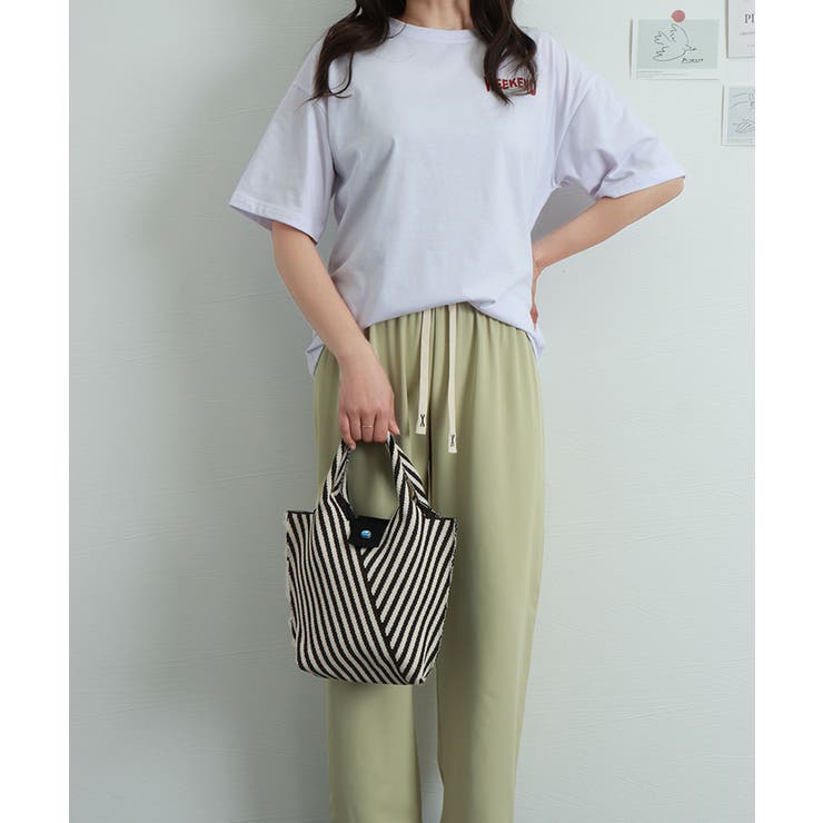 ストライプニットバッグ ミニバッグ | Miniministore | 詳細画像3 