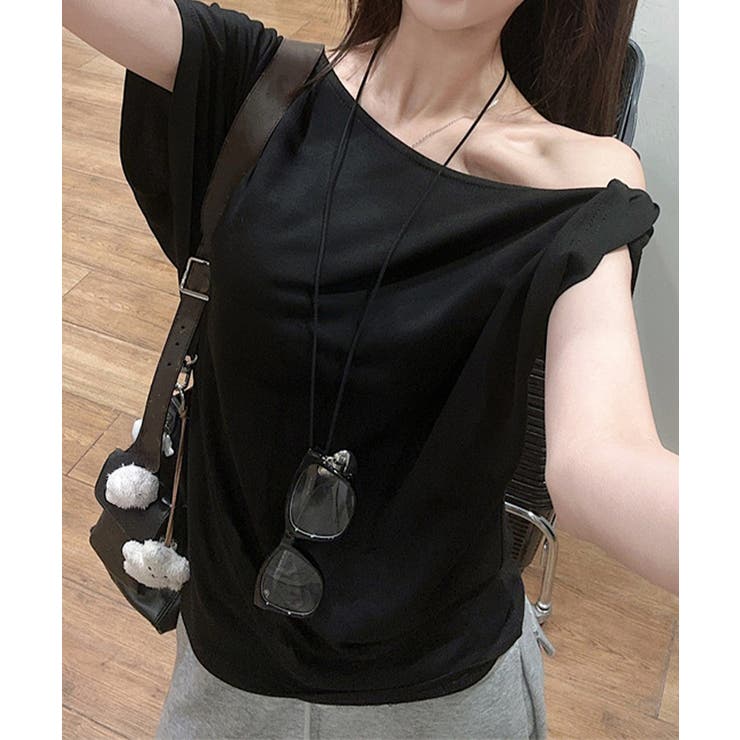 オフショルダーTシャツ 半袖 トップス | Miniministore | 詳細画像7 