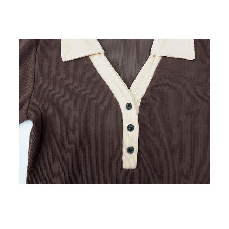 配色リブポロワンピース レディース | Miniministore | 詳細画像18 