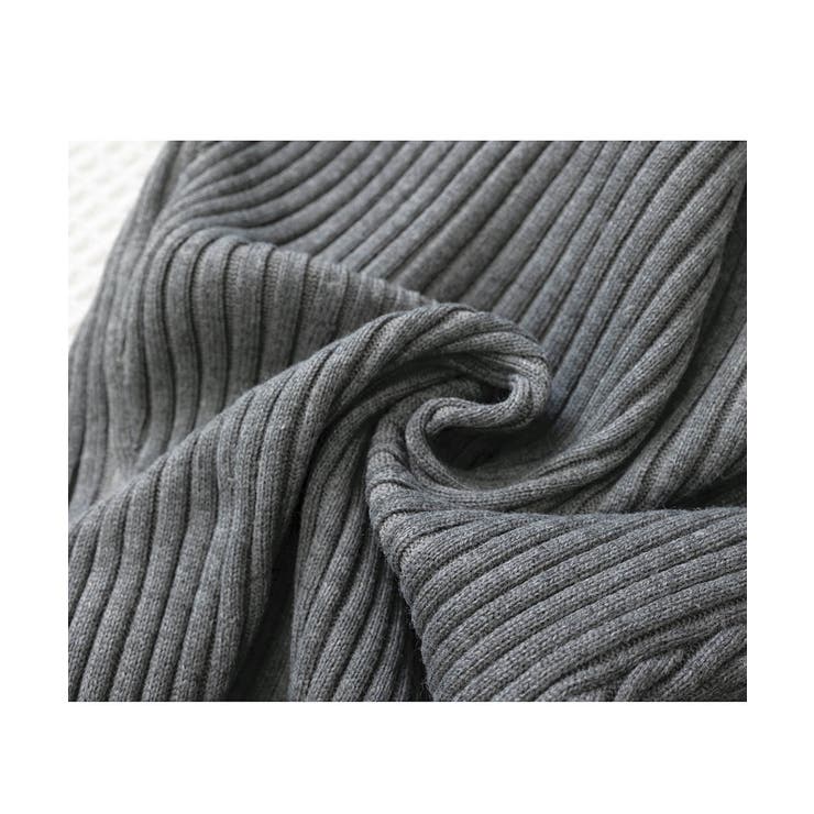 配色ハイネックニットセーター リブニット | Miniministore | 詳細画像17 