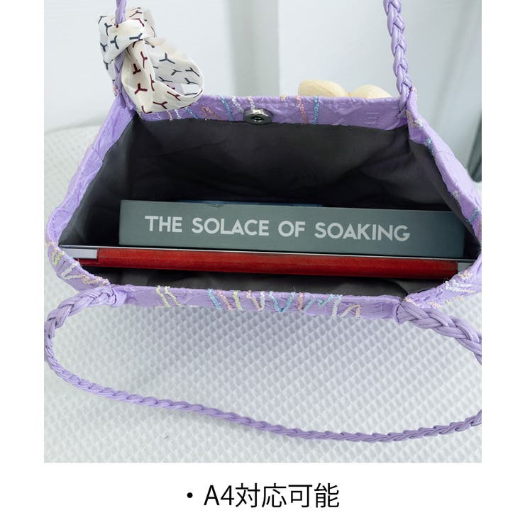 スカーフ付き 大容量トートバッグ 韓国風 | Miniministore | 詳細画像16 