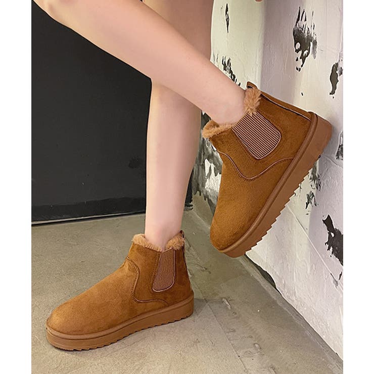 キャメル | ムートンブーツ ブーツ モカシン 冬靴 | Miniministore