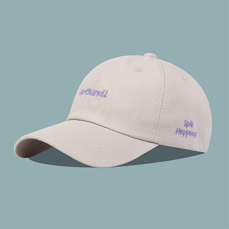 ベージュ | 英字ロゴキャップ 刺しゅう 帽子 小顔 | SUNSHINE CLOSET